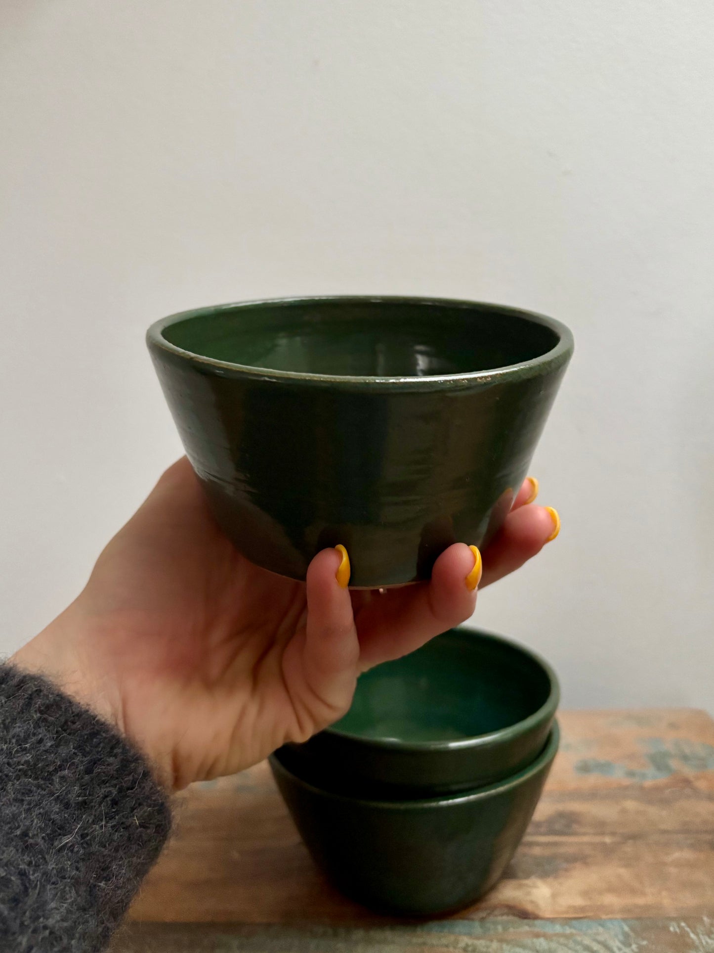 mini bowl - glossy green
