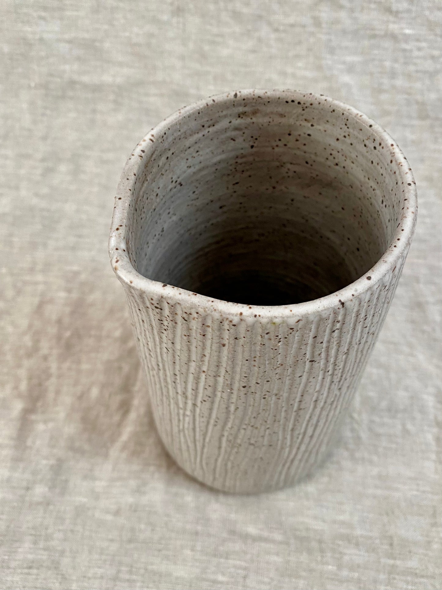 medium pitcher vase - white
