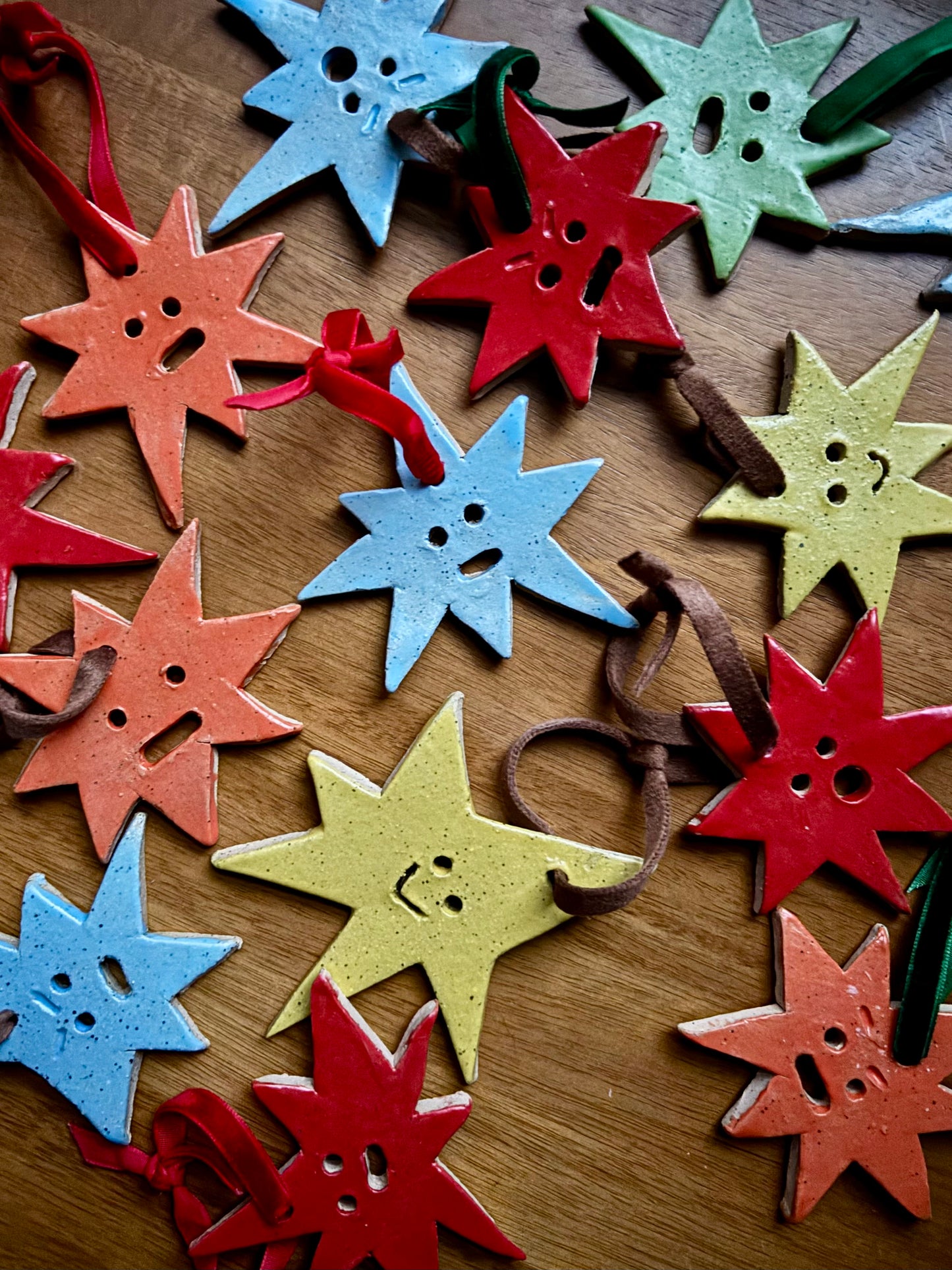 star ornament - orange