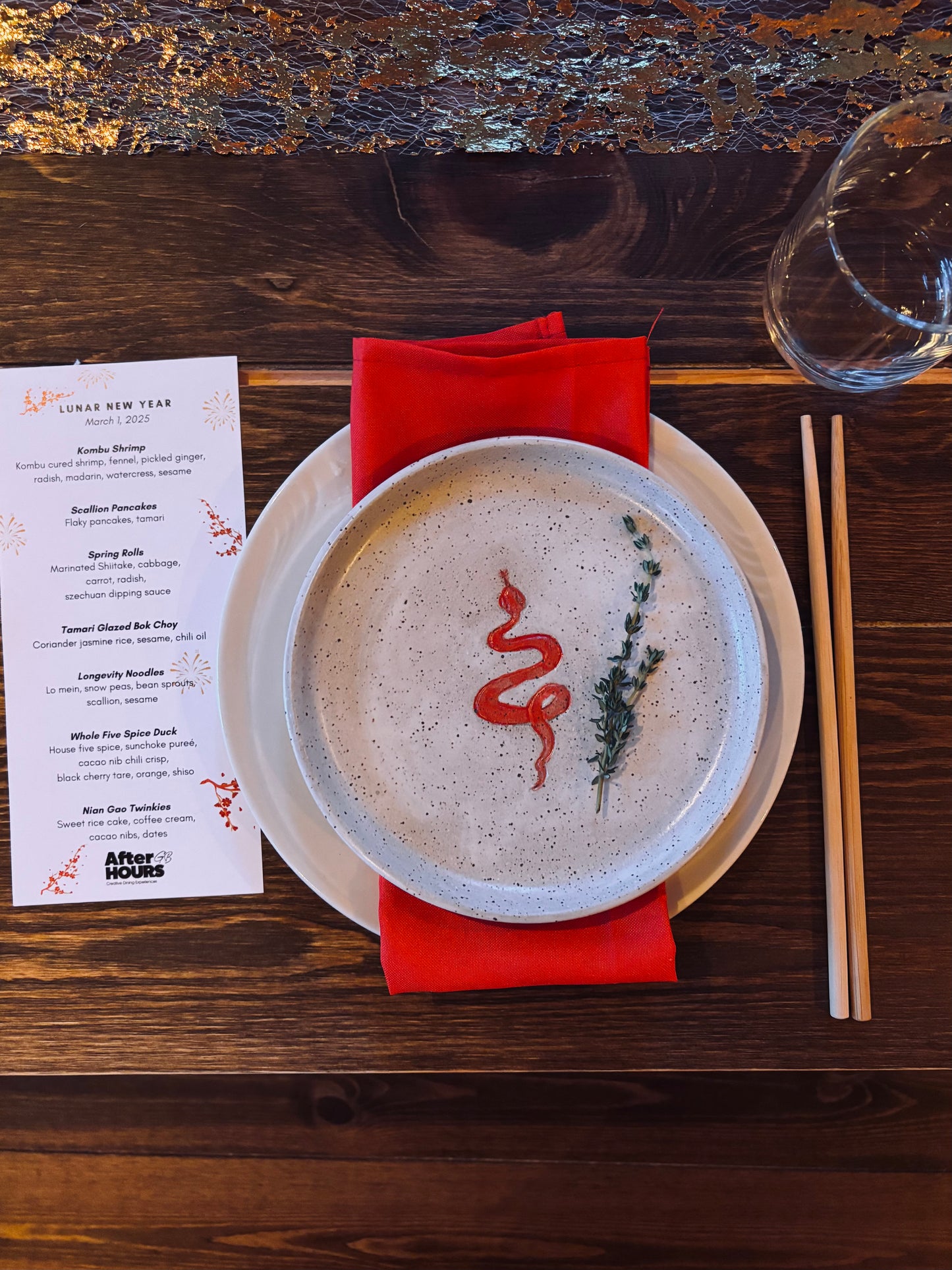Year of the snake plate