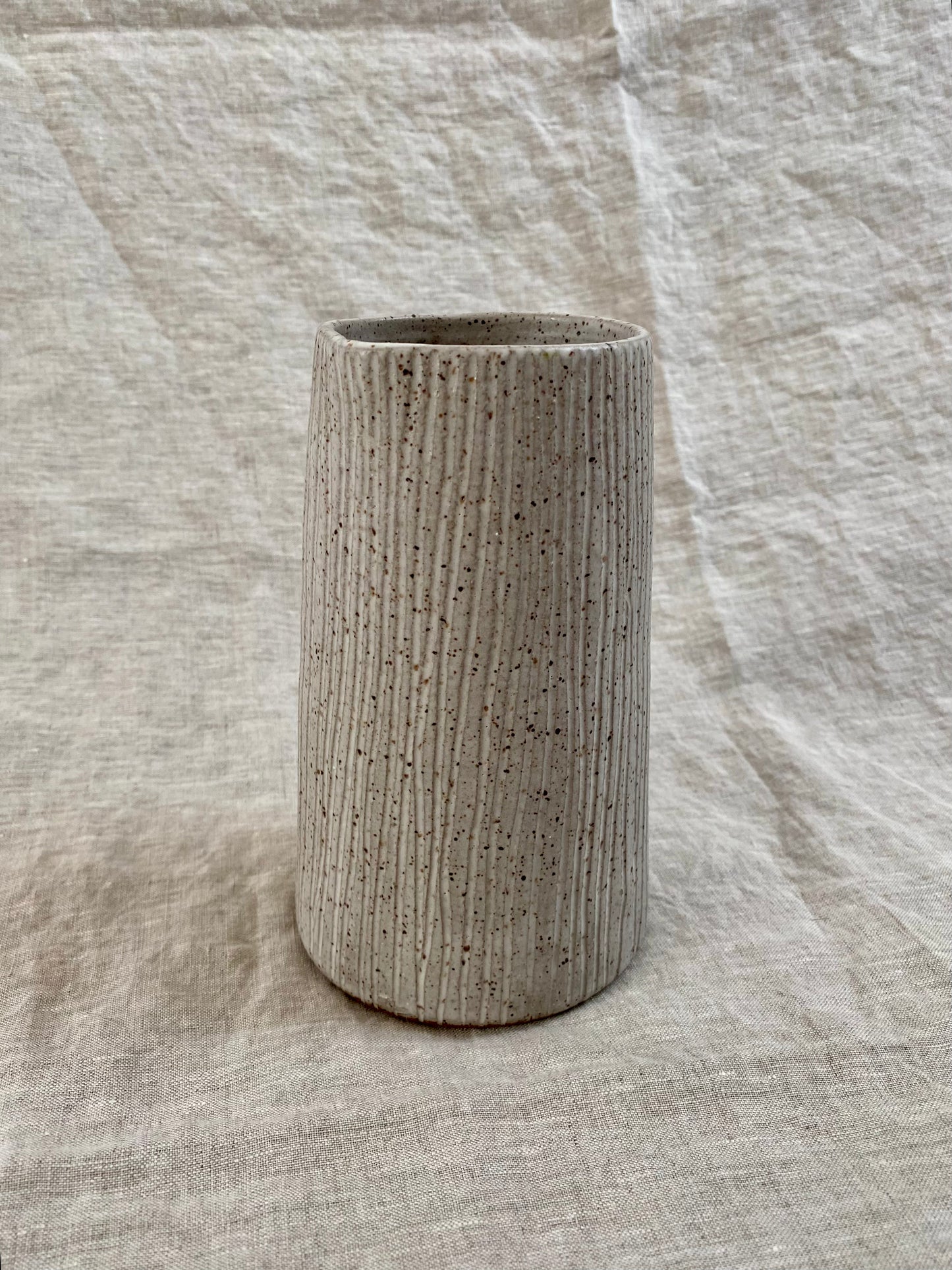medium pitcher vase - white