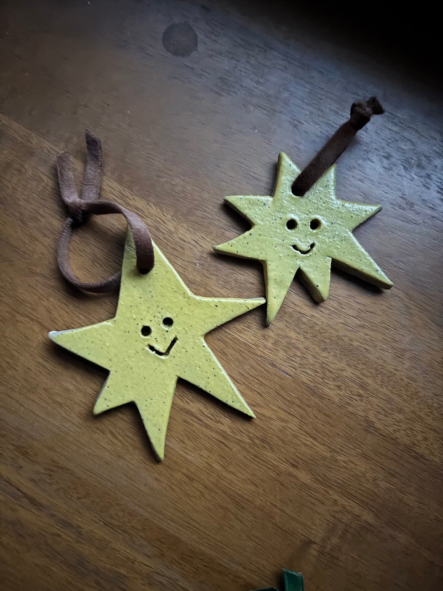 star ornament - yellow