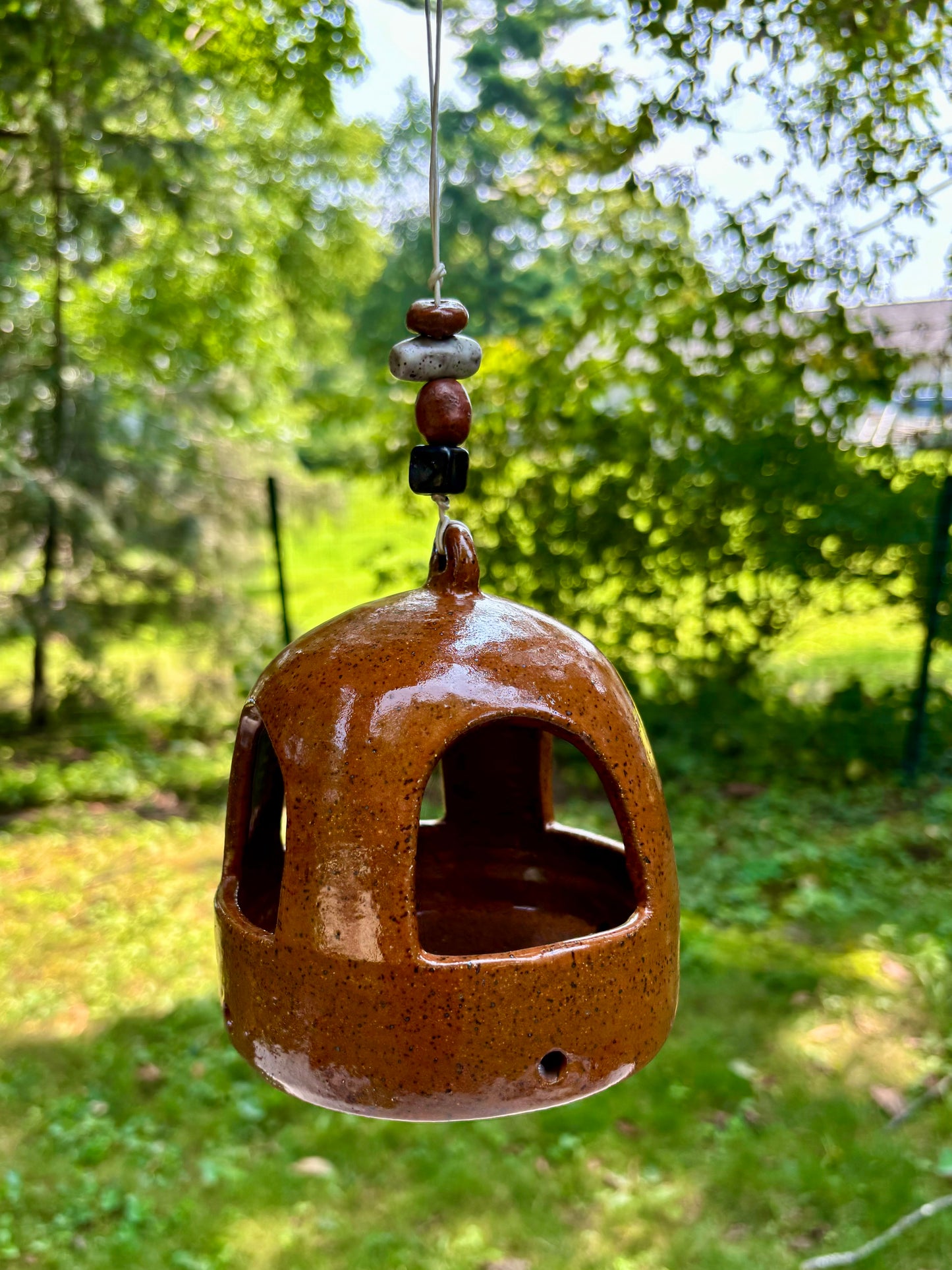 bird feeder - ochre