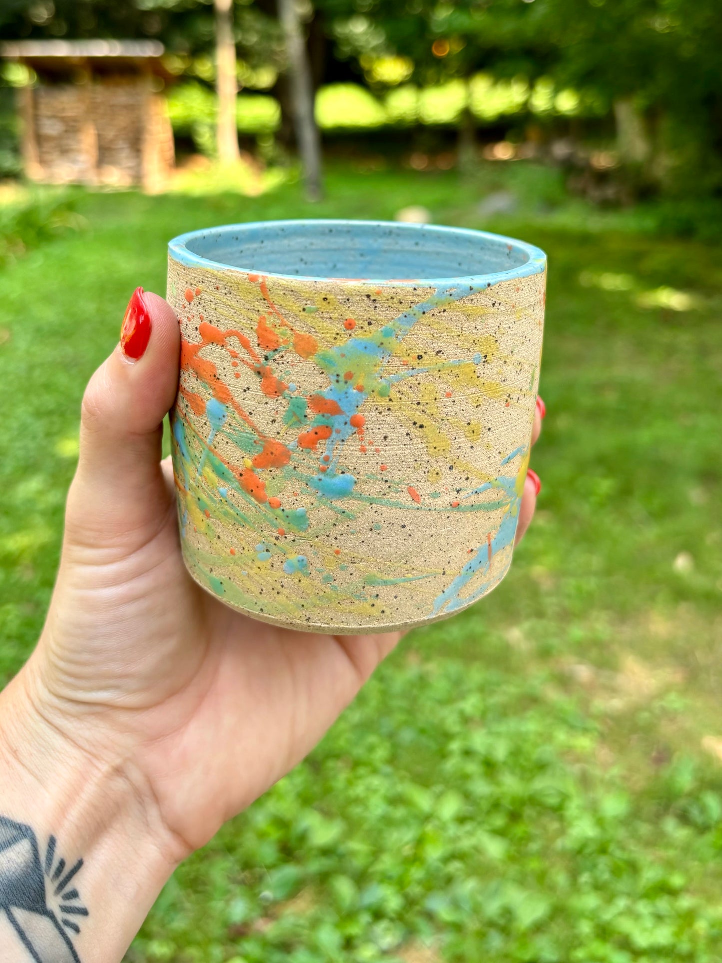 small cups - splatterpaint