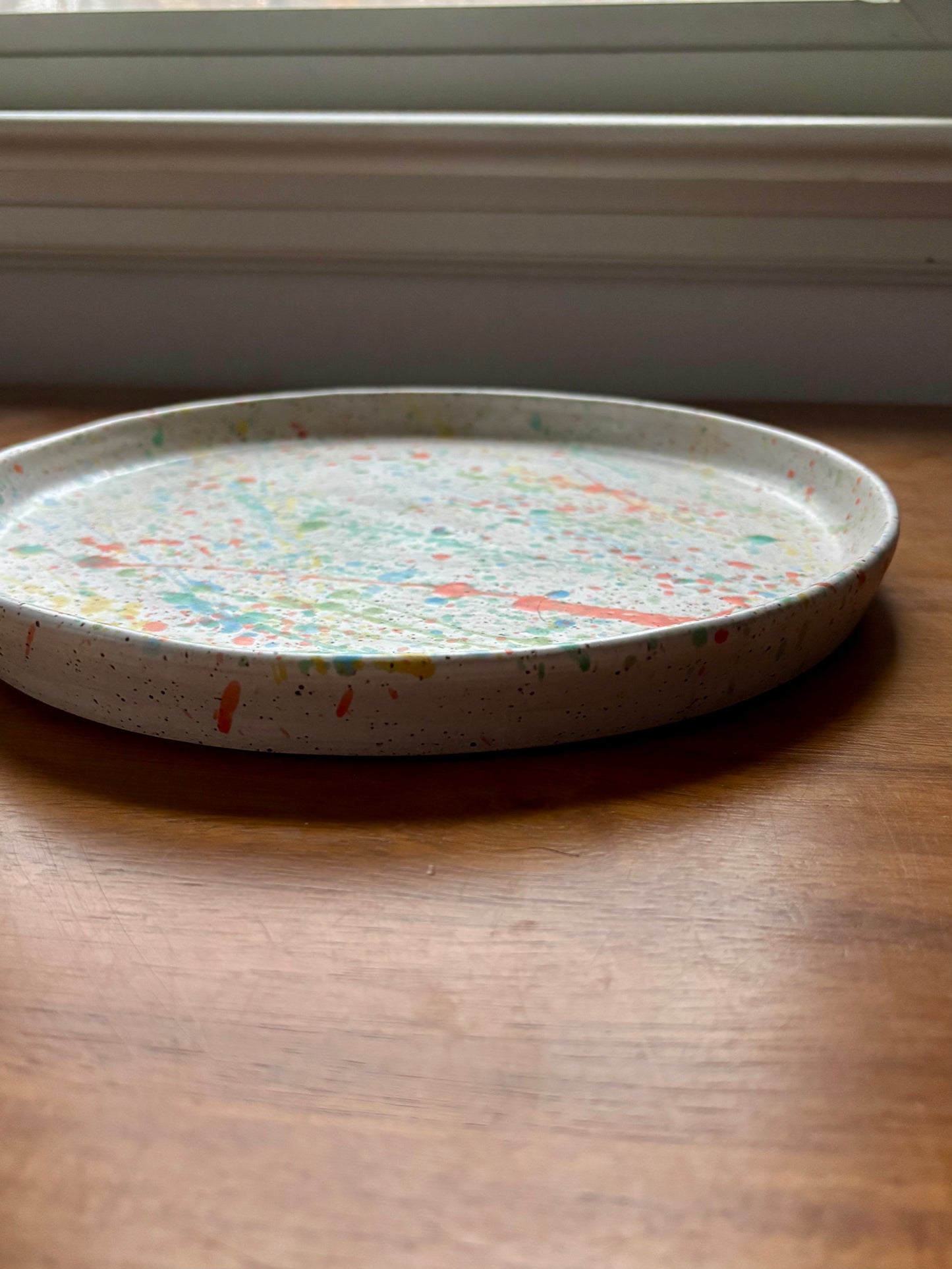 round platter - splatterpaint