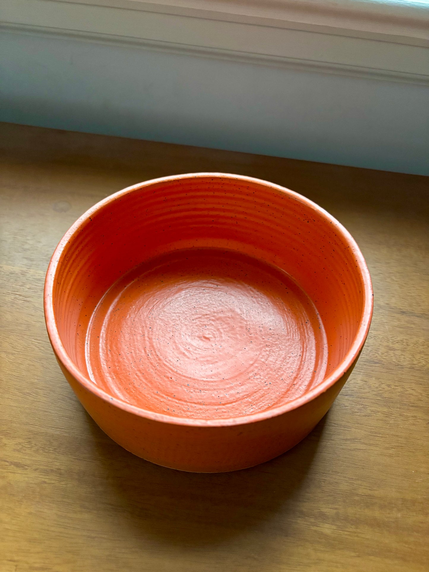 dog bowl - orange