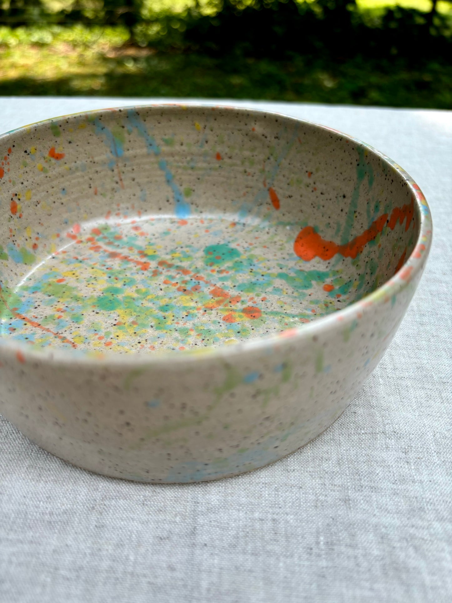 dog bowl - splatterpaint