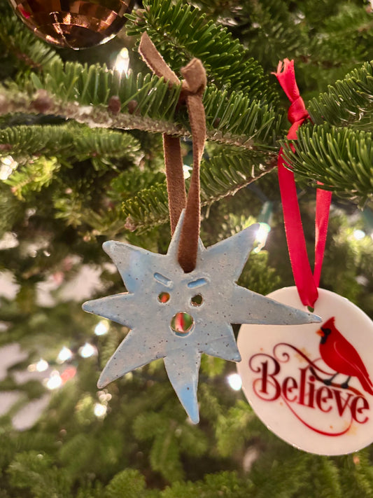 star ornament - blue