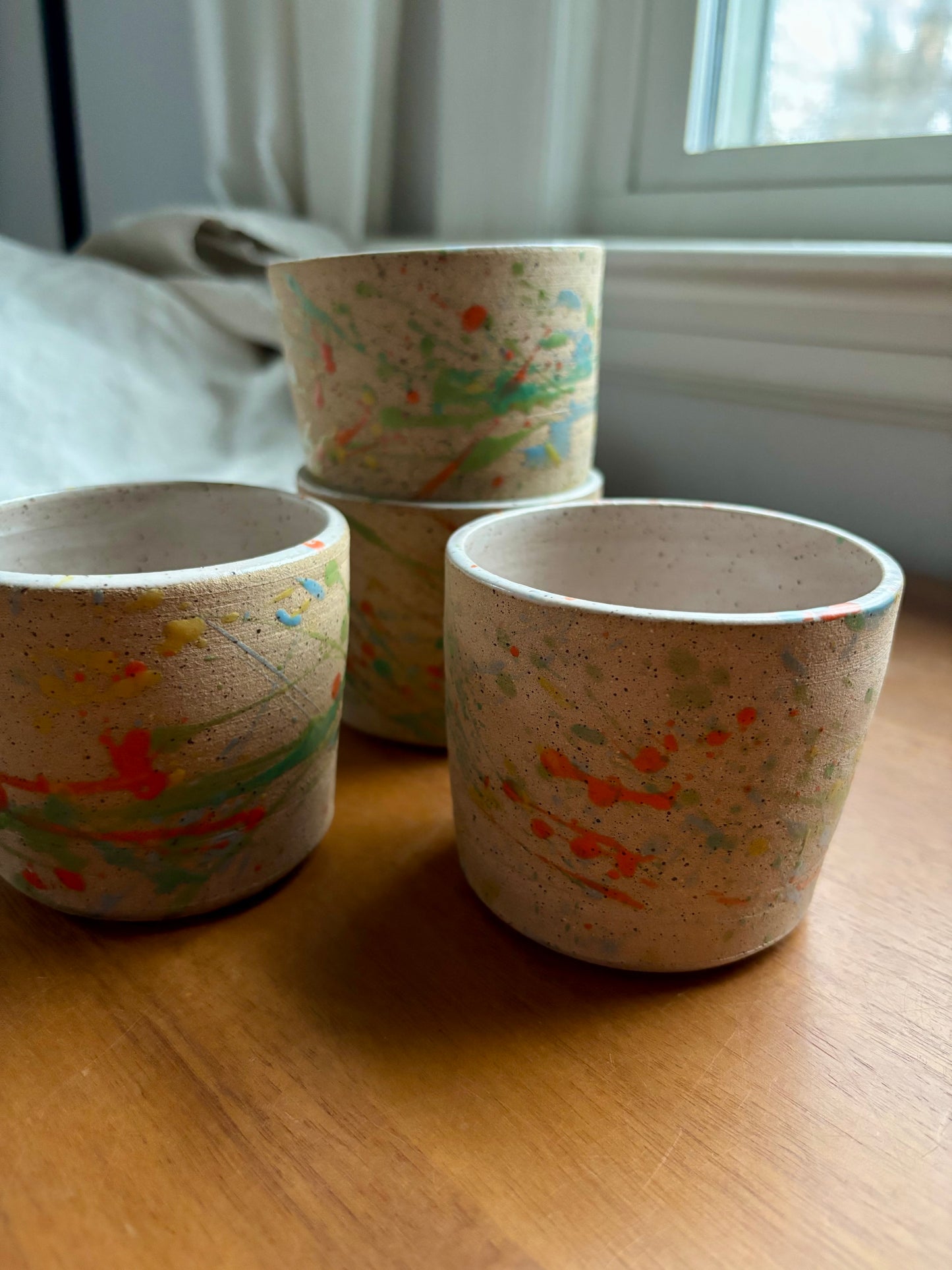 small cups - splatterpaint