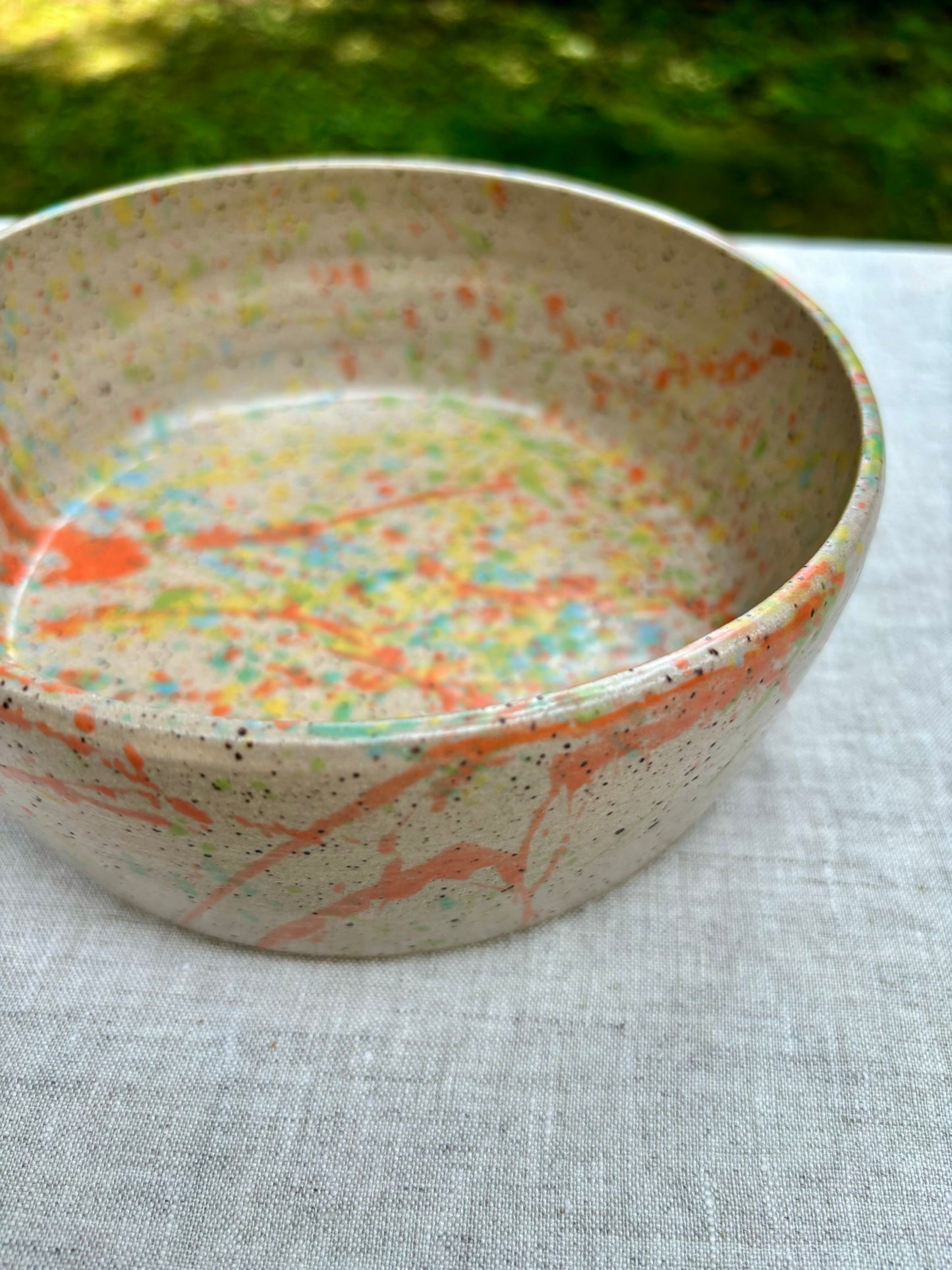 dog bowl - splatterpaint