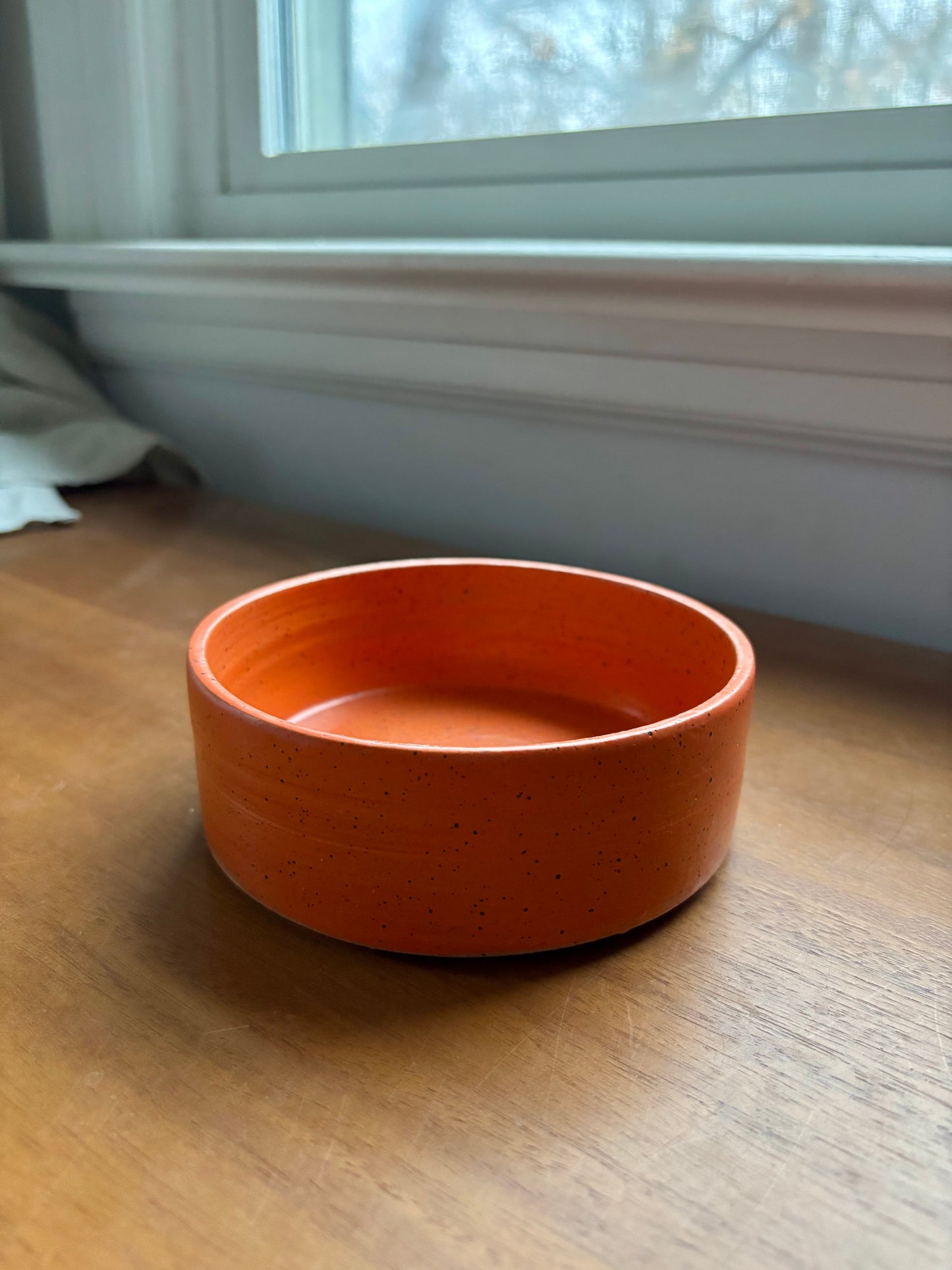 small dog/cat bowl - orange