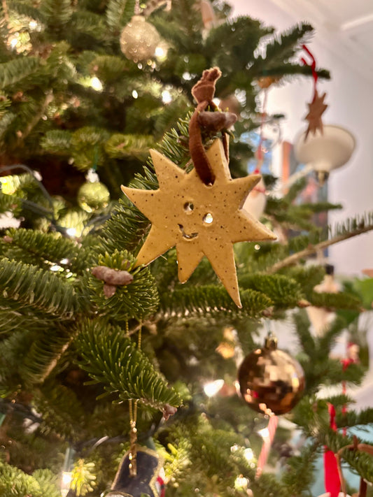 star ornament - yellow