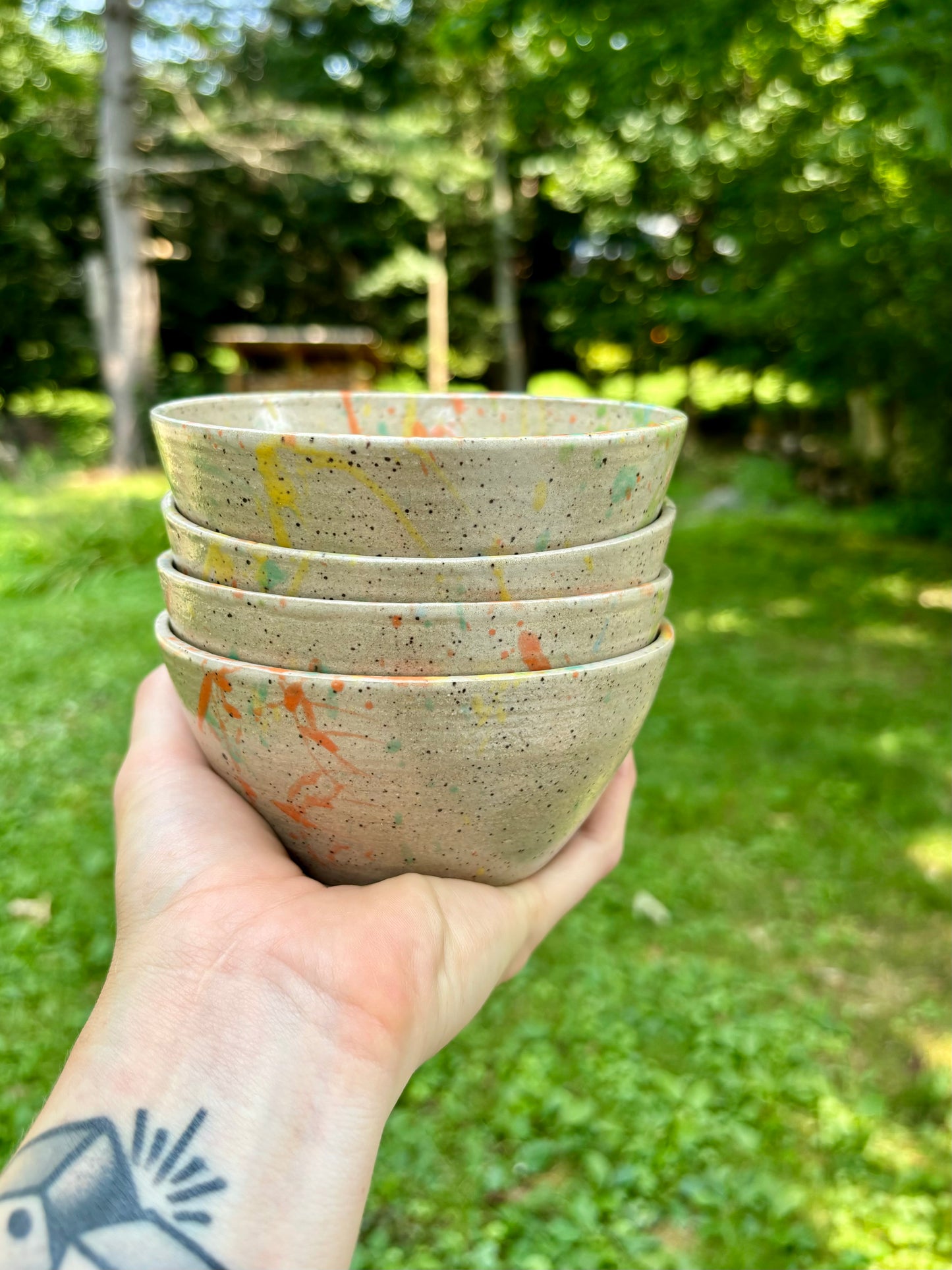 mini bowl - splatterpaint