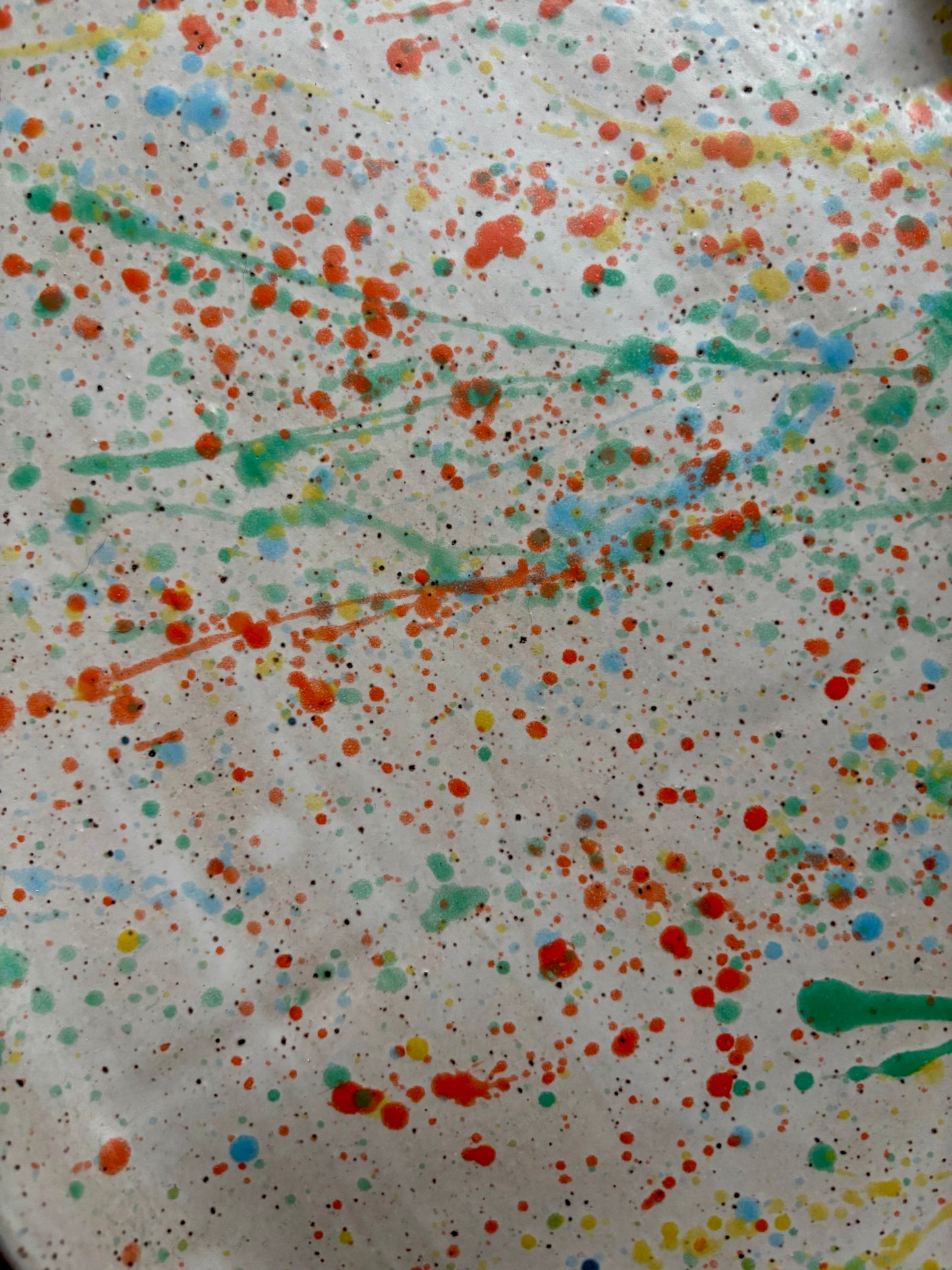 rectangular platter - splatterpaint