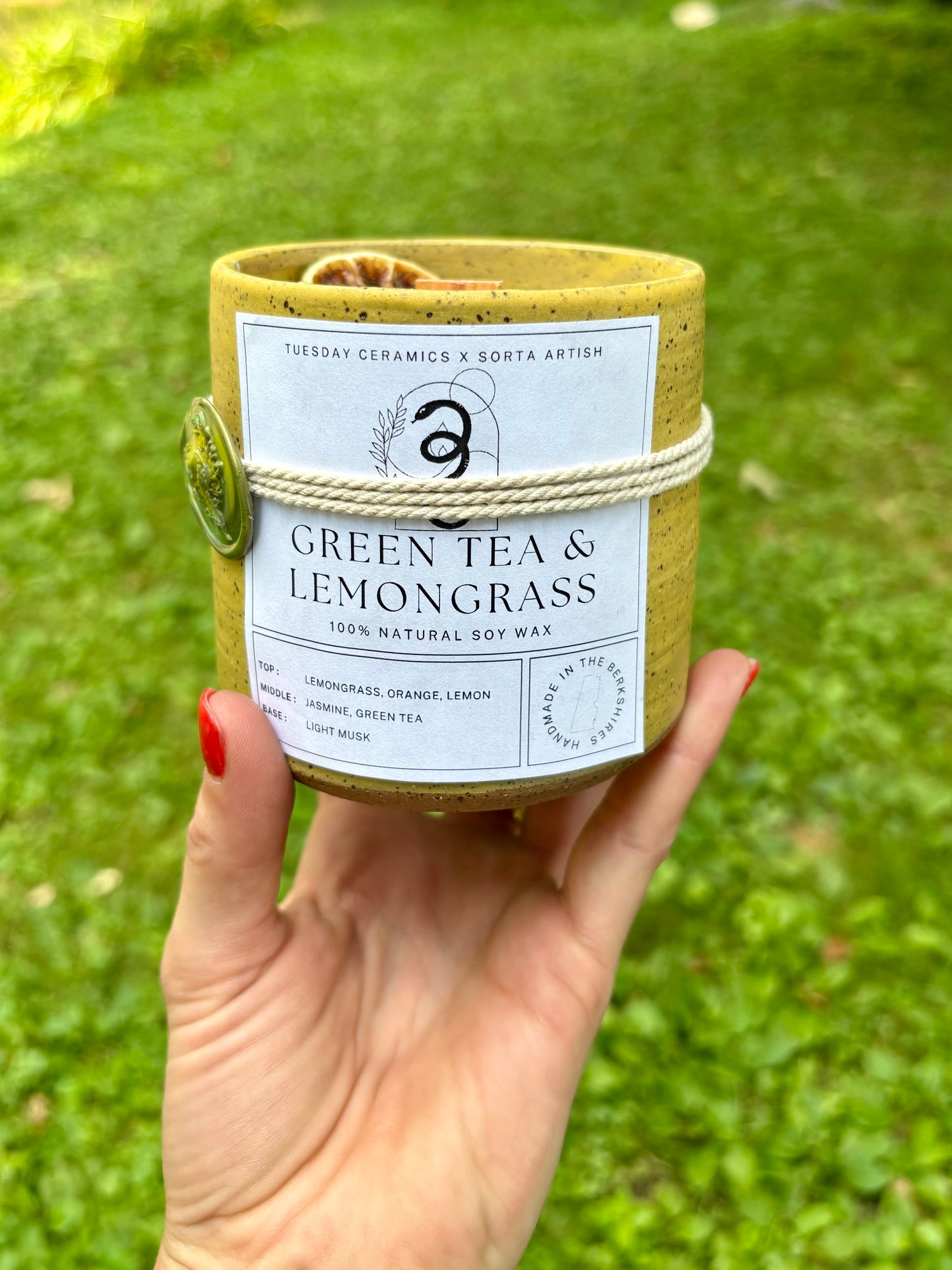 candle - green tea and lemongrass