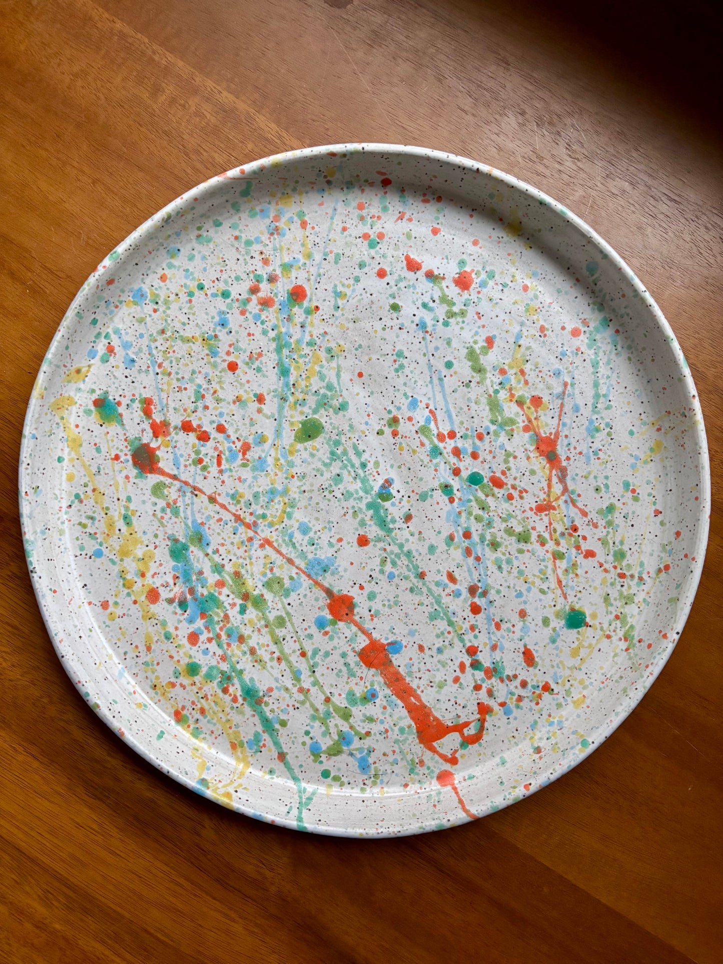 round platter - splatterpaint