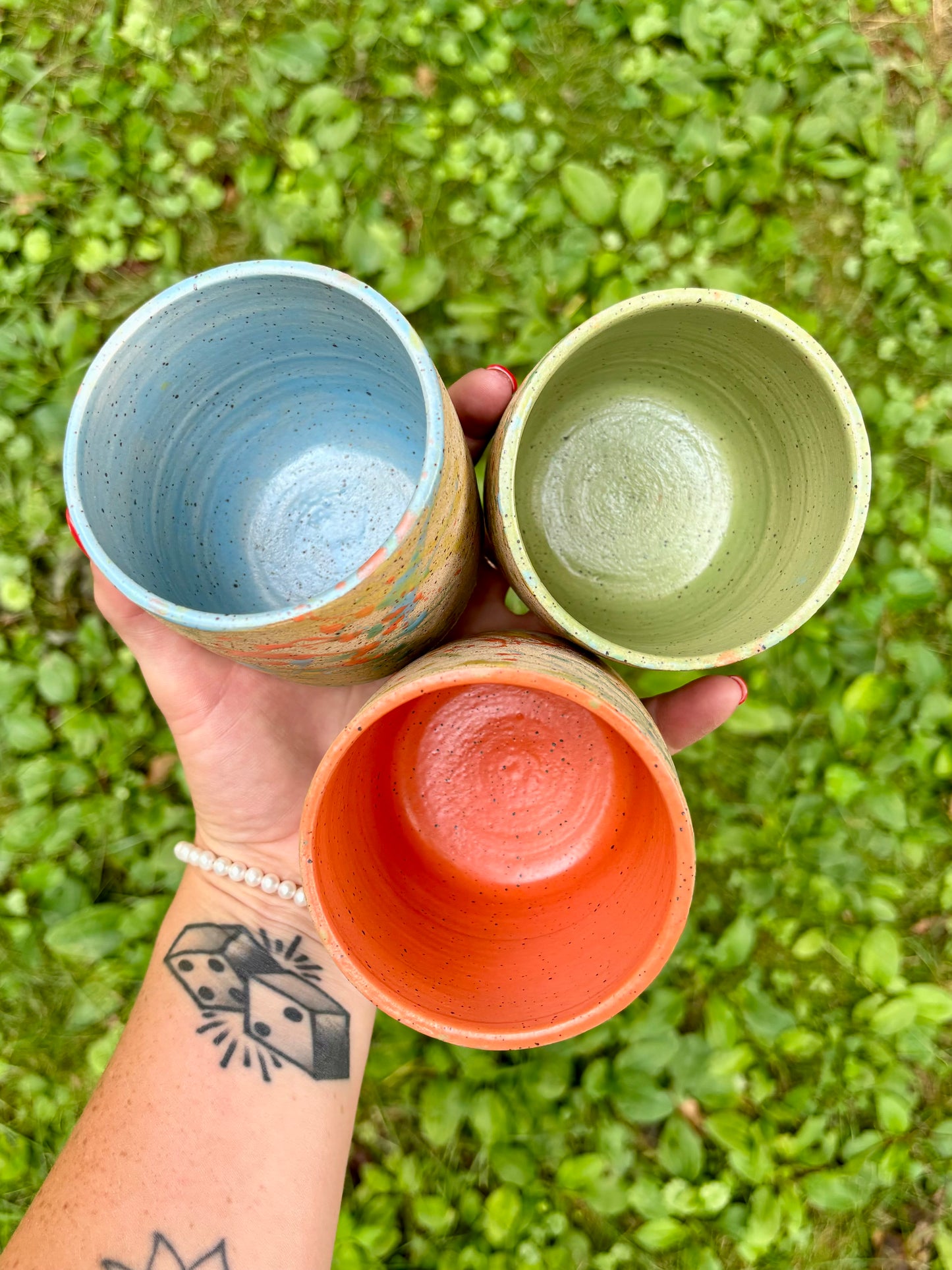 small cups - splatterpaint