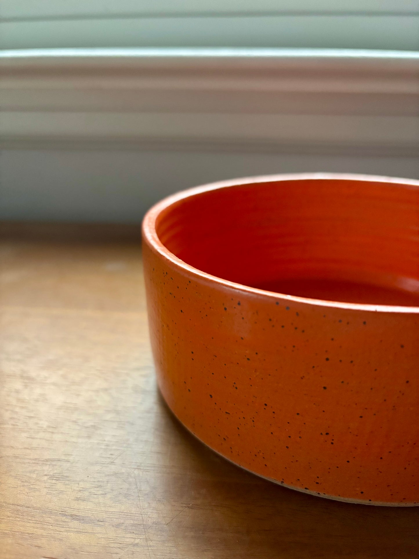 dog bowl - orange