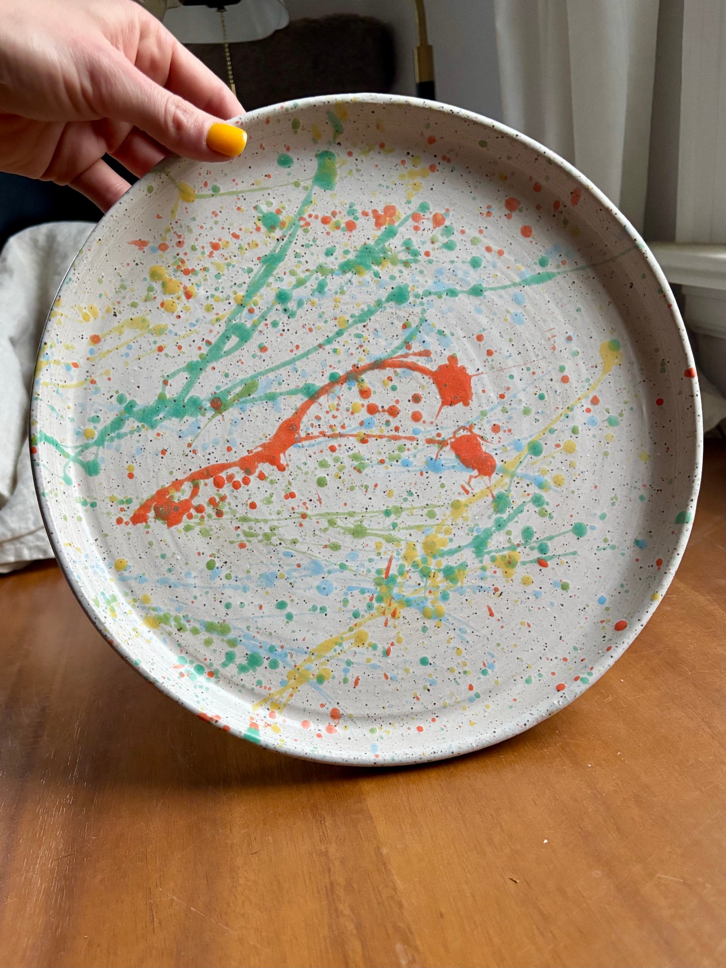 round platter - splatterpaint