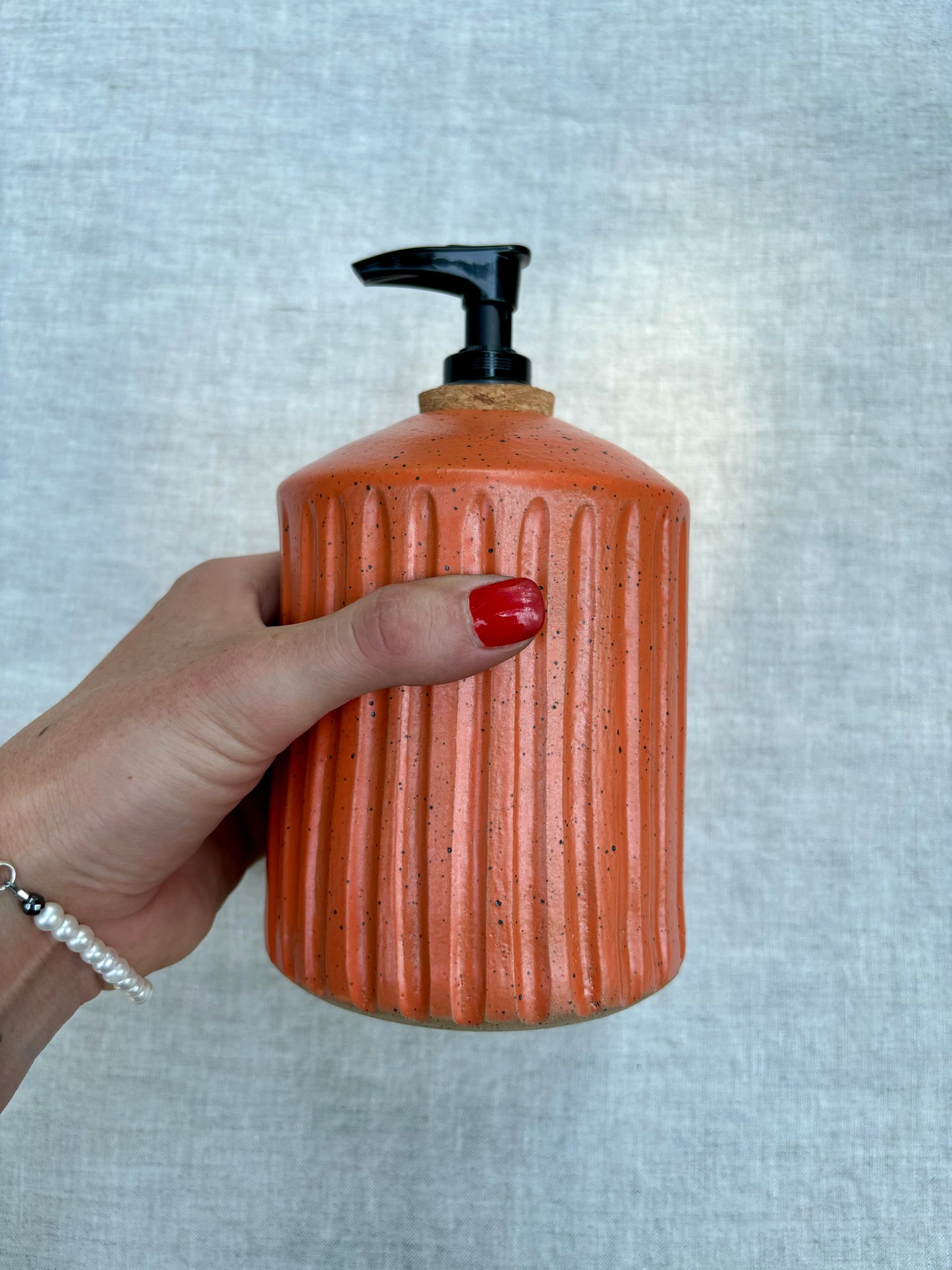 soap dispenser - orange