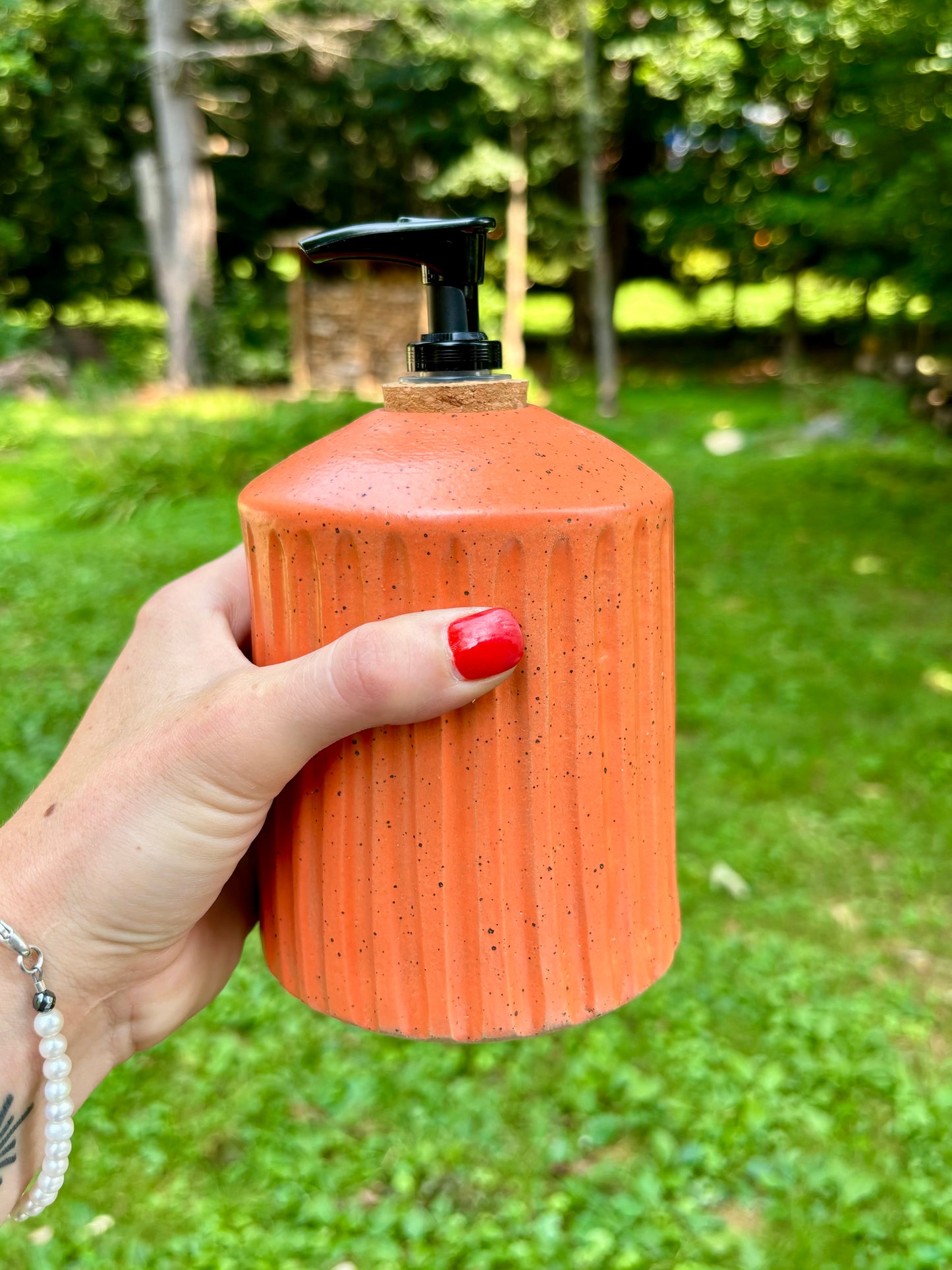 soap dispenser - orange