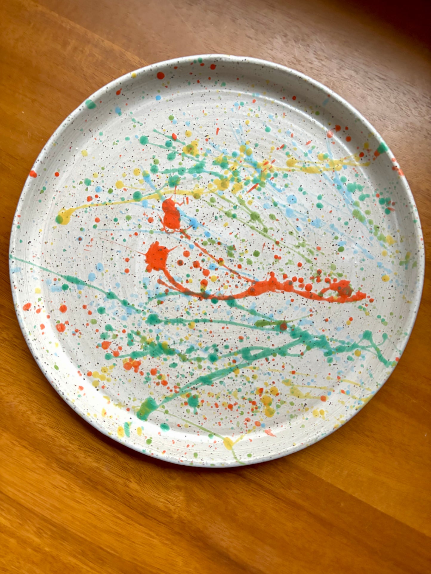 round platter - splatterpaint