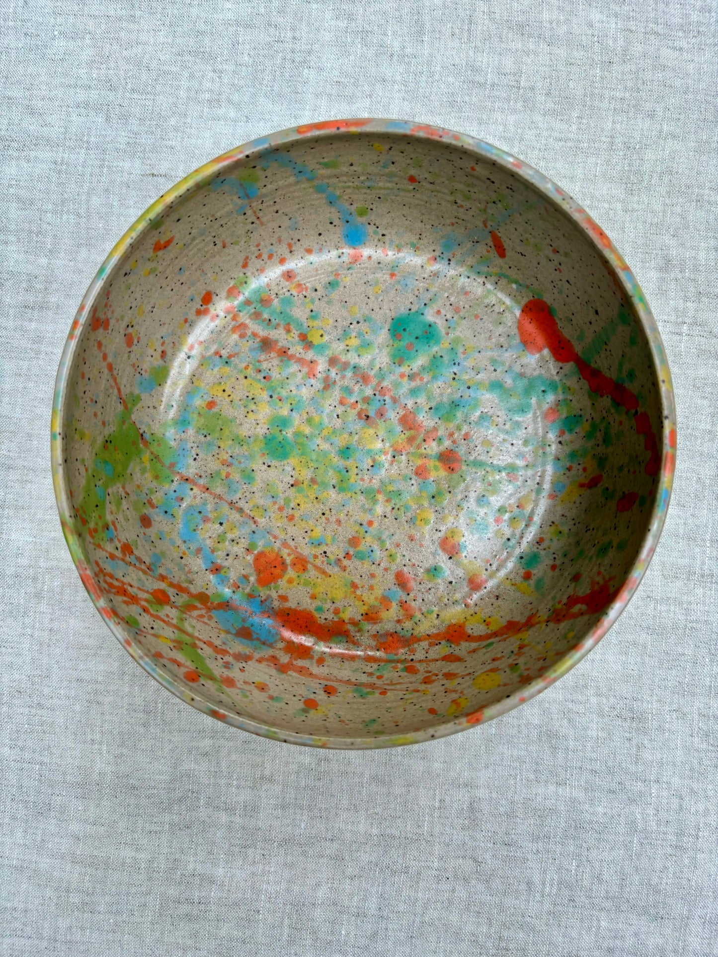 dog bowl - splatterpaint