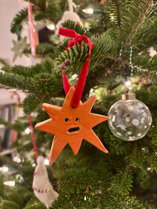 star ornament - orange