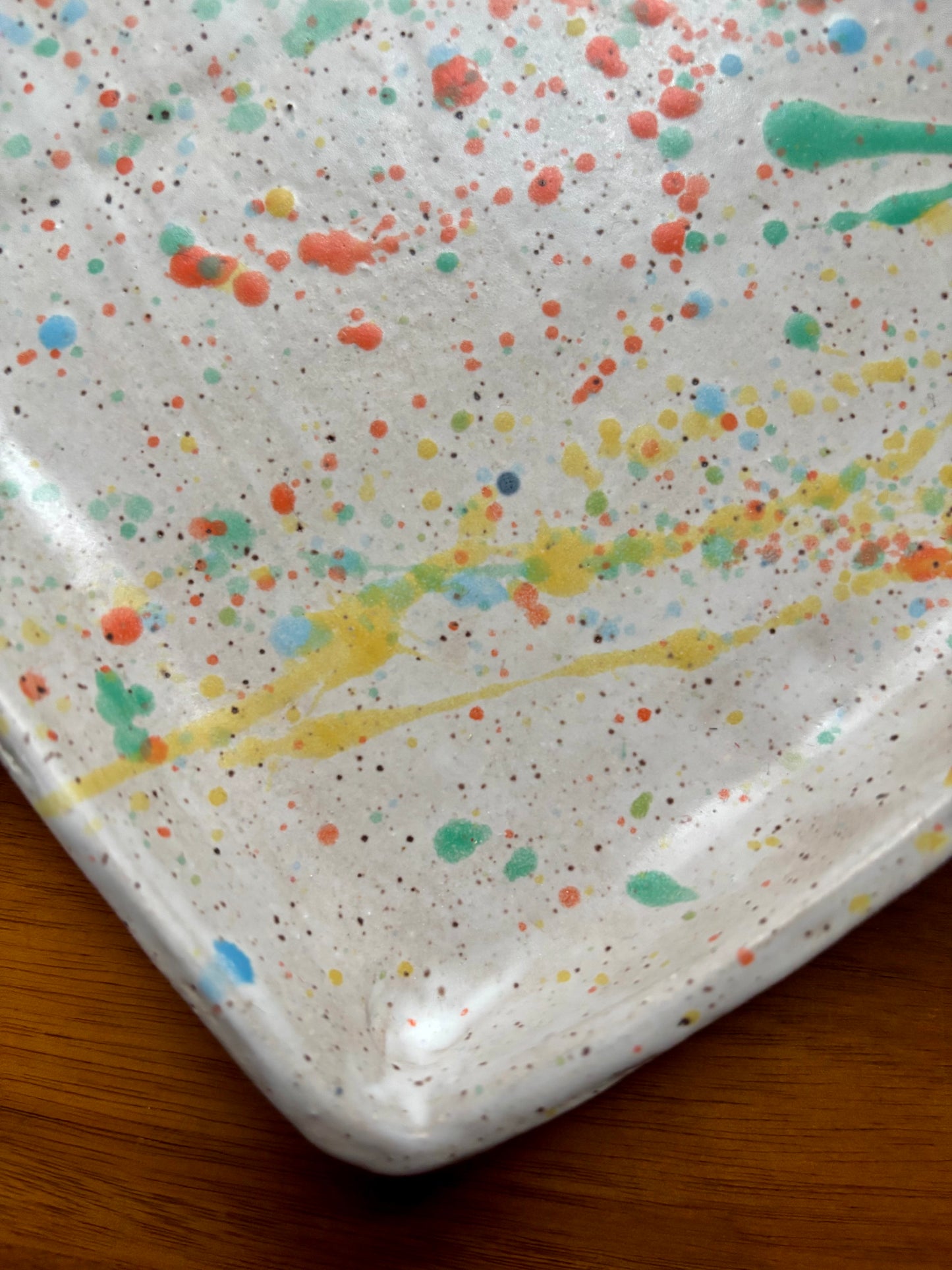 rectangular platter - splatterpaint