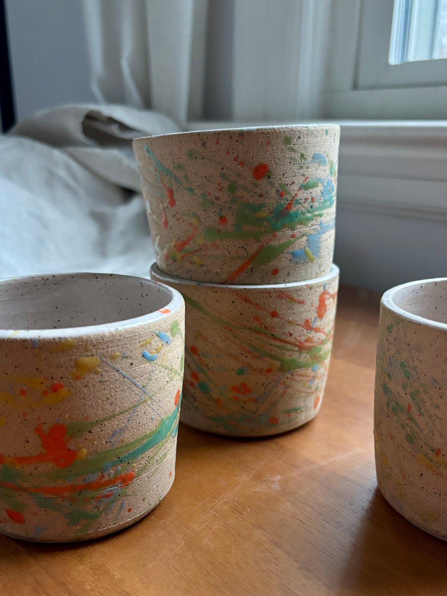 small cups - splatterpaint