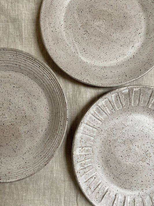 breakfast plate - white